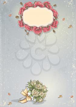 Royalty Free Clipart Image of a Wedding Background