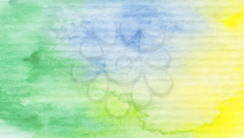 Hand painted watercolor background with gradient wash. Vector illustration