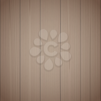 Dark brown wood texture background. Wooden surface, grained table, floor. Graphic design element for scrapbooking, presentation, web page background. Realistic vector illustration.