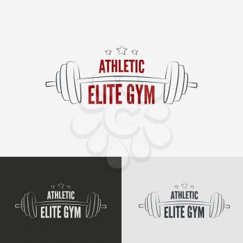 Athletic gym logo concept.  Symbol for sport athletic club, vector illustration.