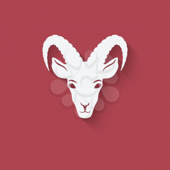 Goat head symbol - vector illustration. eps 10