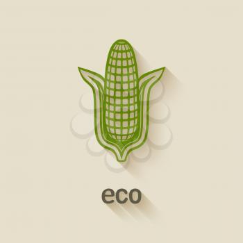 corn eco symbol  - vector illustration. eps 10