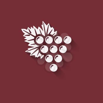 grapes wine design element - vector illustration. eps 10