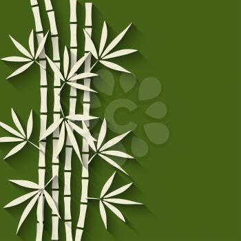 bamboo green background - vector illustration. eps 10