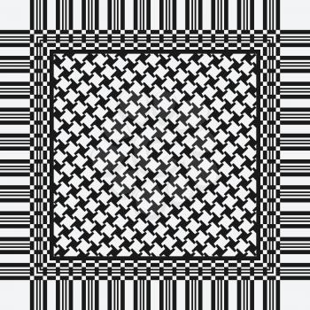 scarf keffiyeh pattern. vector illustration - eps 8