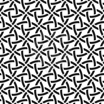 Celtic monochrome seamless pattern. vector illustration - eps 8