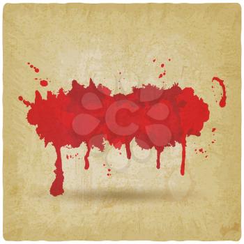 blood stain on grunge background. vector illustration - eps 10