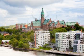 municipal houses and hospital in Stockholm, Sweden