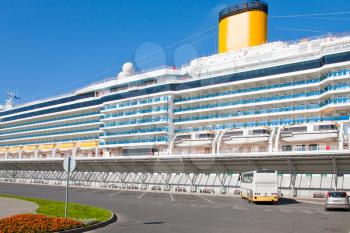cruise liner in St. Petersburg new port