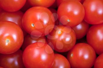 many cherry tomatoes close up