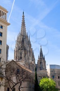 Gothic Cathedral of the Holy Cross and Saint Eulalia in Barcelona