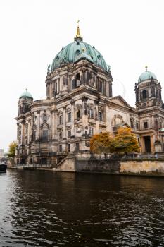 view of Berliner dom (The Cathedral of Berlin) and Spree river