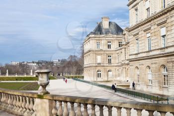 Luxembourg Palace in Paris in early spring