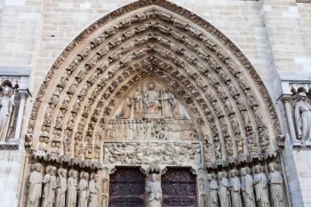 detail of gate to Notre Dame de Paris