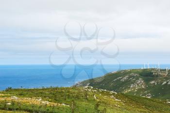 wind farm on Cape Vilan, Costa da Morte, Galicia, Spain