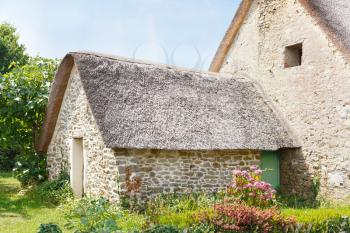 old breton country house in village de Breca, in Briere Regional Natural Park, France
