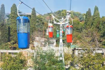 urban Small cableway Yalta - Darsan Hill in Crimea