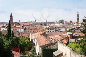 travel to Italy - skyline of Verona city
