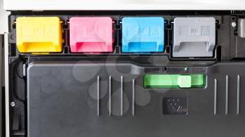 color toner cartridges in multifunctional printer