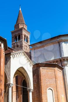 travel to Italy - view of Chiesa di Santa Corona (Church of Saint Corona) in Vicenza city in spring