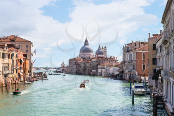 travel to Italy - view of Grand Canal in Venice city in spring