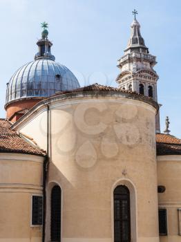travel to Italy - dome of chiesa santa maria formosa in Venice city in spring