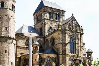 travel to Germany - edifice of Liebfrauenkirche (Church of Our Lady) in Trier city in summer