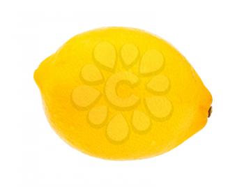 fresh yellow lemon isolated on white background