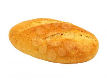 Fresh bread isolated on white background.