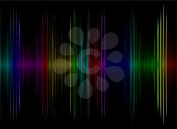 Multicolored sound equalizer display as abstract  background.Digitally generated image.