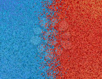 Red and blue pixel abstract background.Digitally generated image.