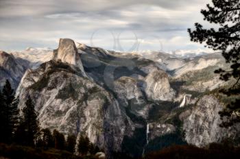 Yosemite National Park waterfall el capitan majestic scene