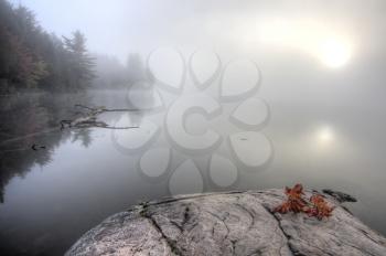 Lake in Autumn Algonquin Muskoka Ontario colors