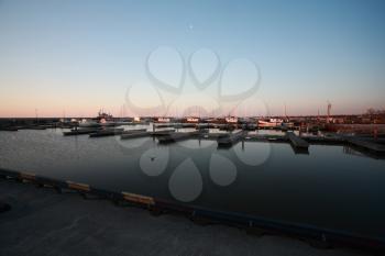 Gimli marina on Lake Winnipeg