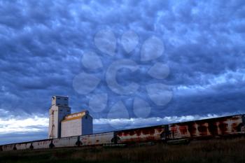 Grain Elevator Saskatchewan blue sky storage Canada