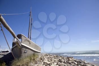 Old Shipwreck Hokitika New Zealand South Island