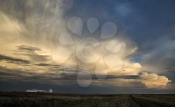 Prairie Storm Clouds Canada Saskatchewan power pole