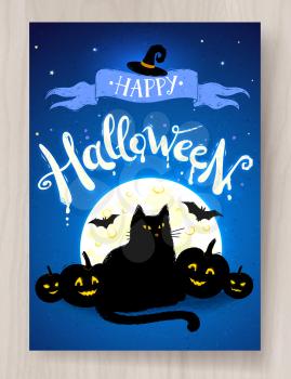 Royalty Free Clipart Image of a Happy Halloween Sign