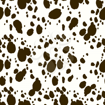 Vector seamless pattern. Design animal print pattern texture skins Dalmatians. Can be used for risonka on fabric, wallpaper, wrapping paper.