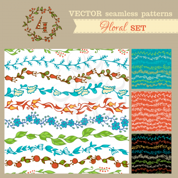 Vector doodles boundless textures can be used for web page backgrounds, wallpapers, wrapping papers, invitations and congratulations.