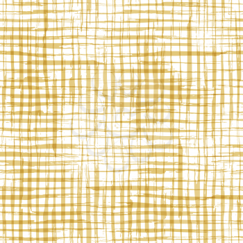 Hand-drawn yellow brush flourishes on white background. Boundless background can be used for web page backgrounds, wallpapers and invitations.