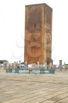 chellah    in morocco   africa the old roman deteriorated monument and site
