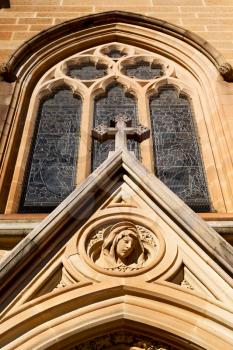in  australia sydney saint mary church and the antique entrance religius concept
