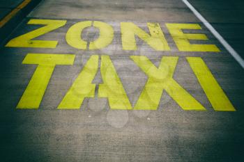 in  australia the line painted  in the  asphalt information for  the taxy zone