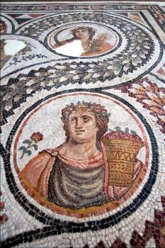  mosaic piece of  ceramics in the monument Museum of the bard tunisia
