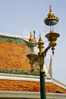 bangkok in the temple  thailand abstract cross colors roof wat  palaces   asia sky   and  colors religion mosaic