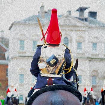 in london england horse and cavalry for     the queen