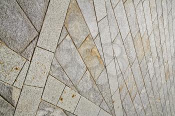  brick in the  casorate sempione street lombardy italy  varese abstract   pavement of a curch and marble

 
