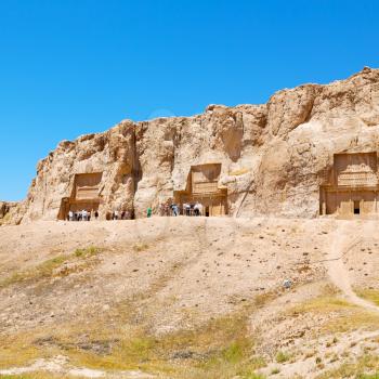 in iran near persepolis the old ruins historical destination monuments and ruin
