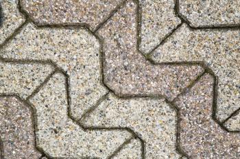 brick in  legnano  street lombardy italy  varese abstract   pavement of a curch and marble